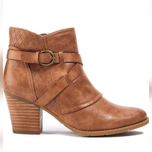 Baretraps Launa Ankle Boots Auburn -7.5 - Picture 2 of 6